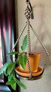 Metal Plant Hanger with Movable Arm